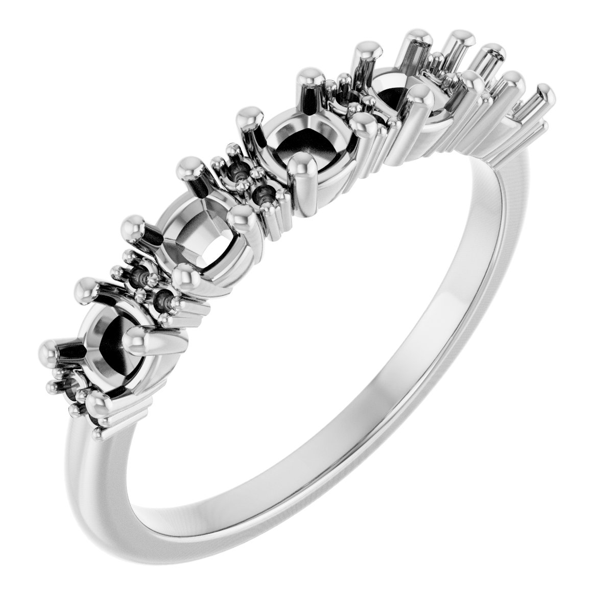 Accented Five-Stone Anniversary Band