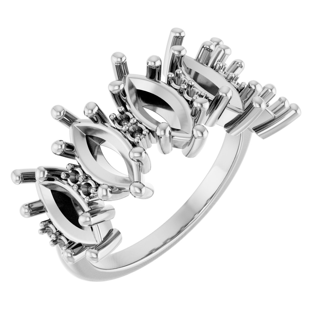 Accented Five-Stone Anniversary Band