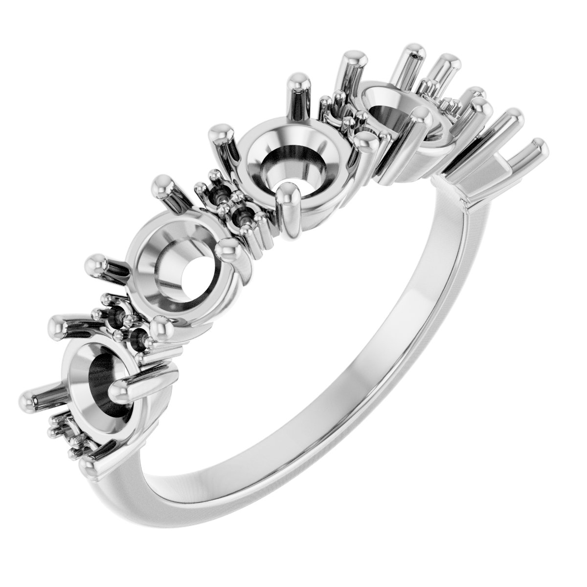 Accented Five-Stone Anniversary Band