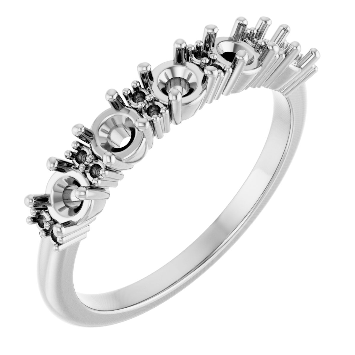 Accented Five-Stone Anniversary Band