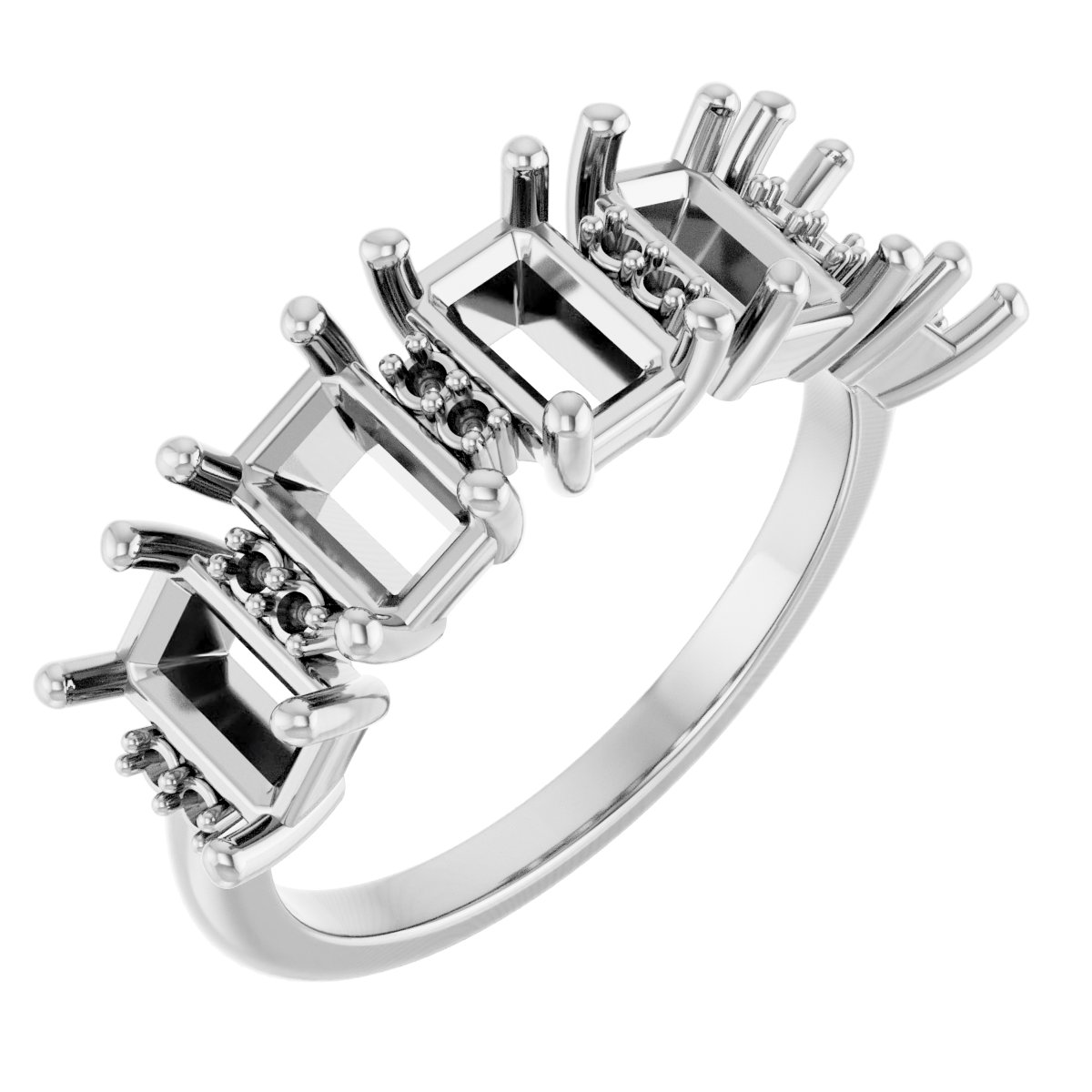 Accented Five-Stone Anniversary Band