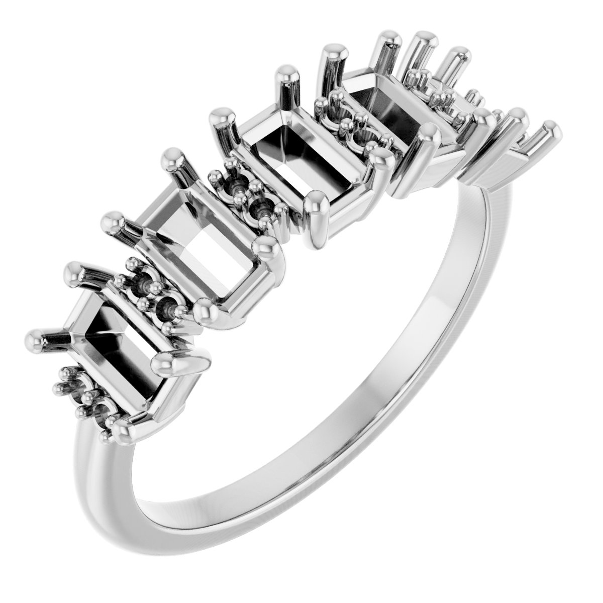 Accented Five-Stone Anniversary Band