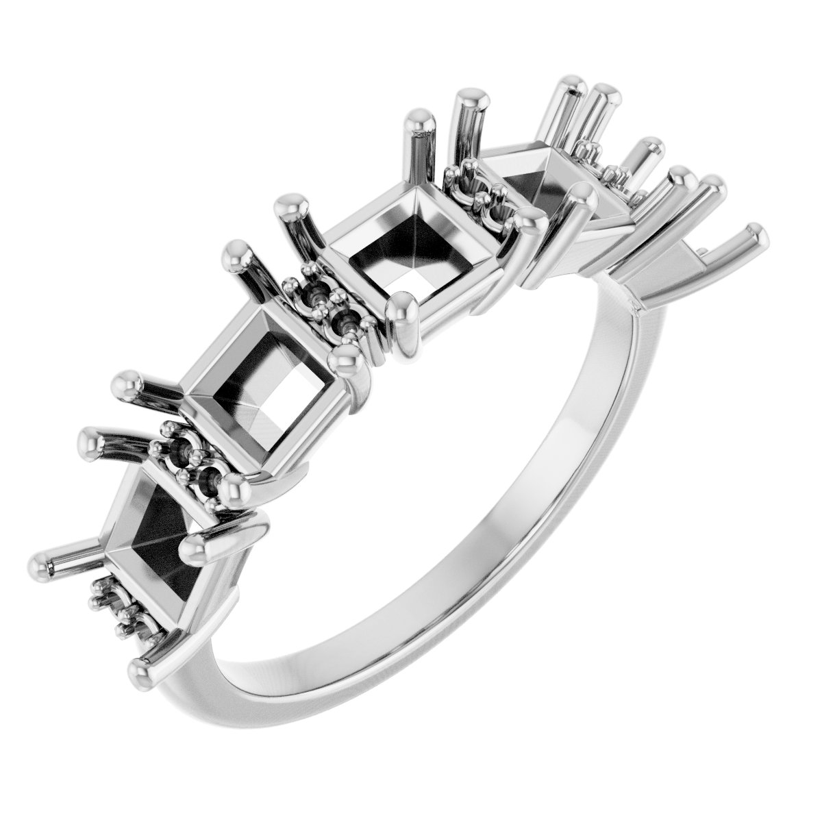 Accented Five-Stone Anniversary Band