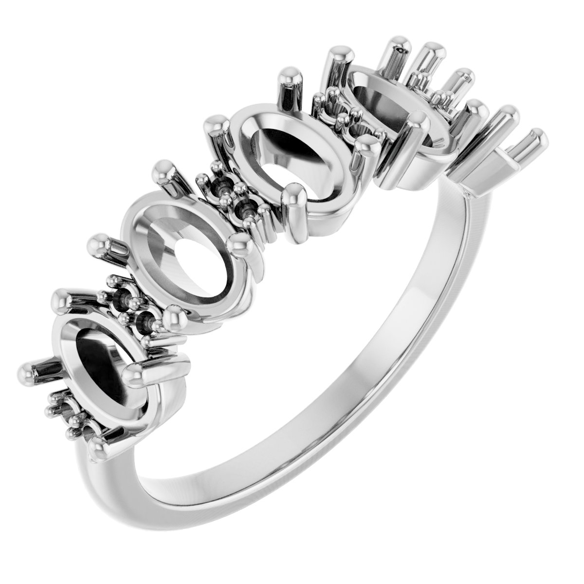 Accented Five-Stone Anniversary Band