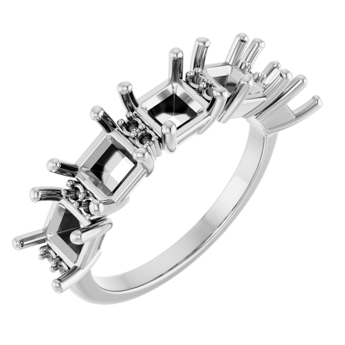 Accented Five-Stone Anniversary Band