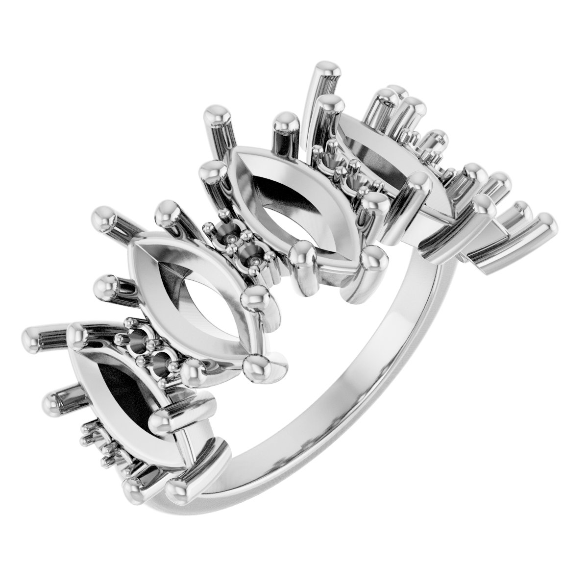 Accented Five-Stone Anniversary Band
