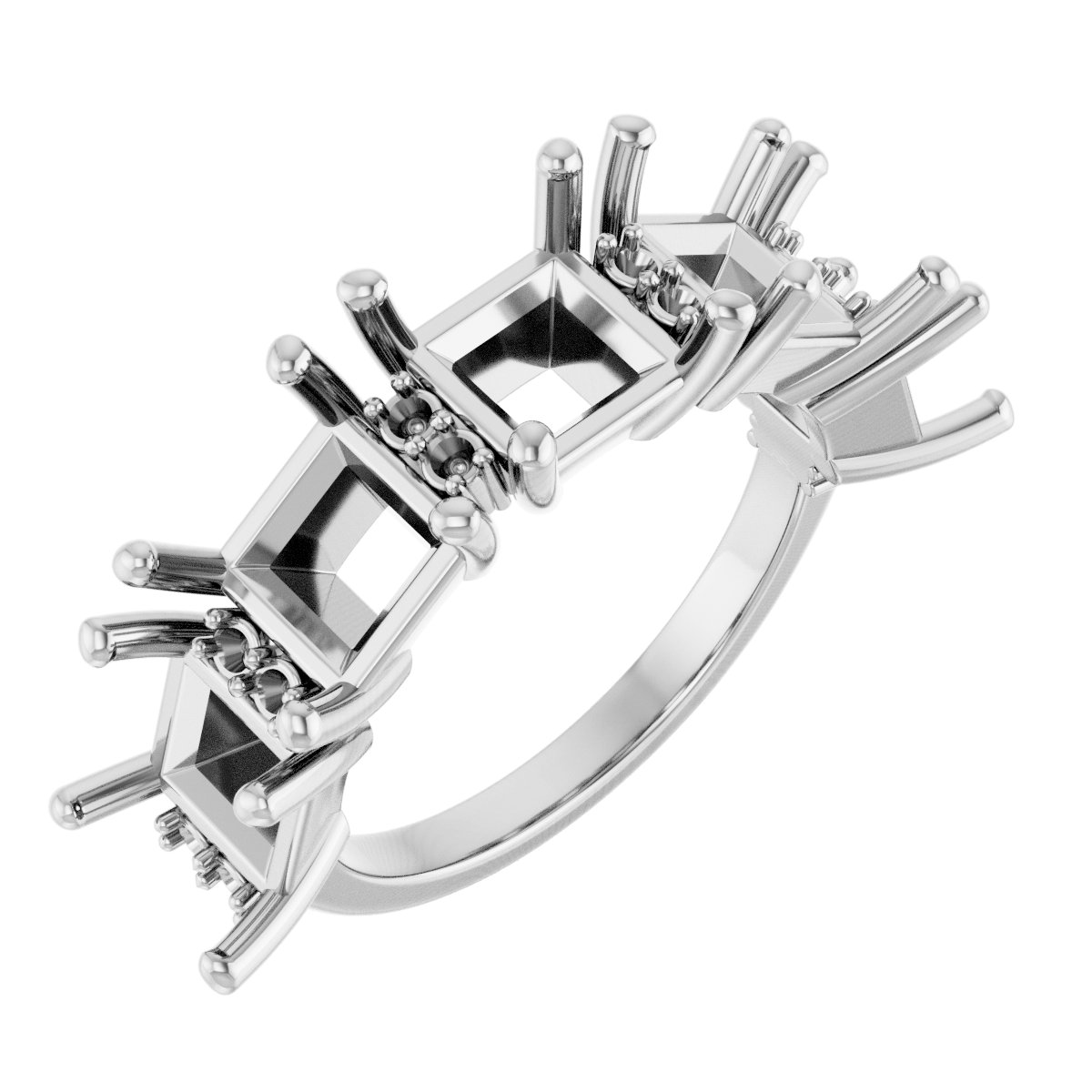 Accented Five-Stone Anniversary Band