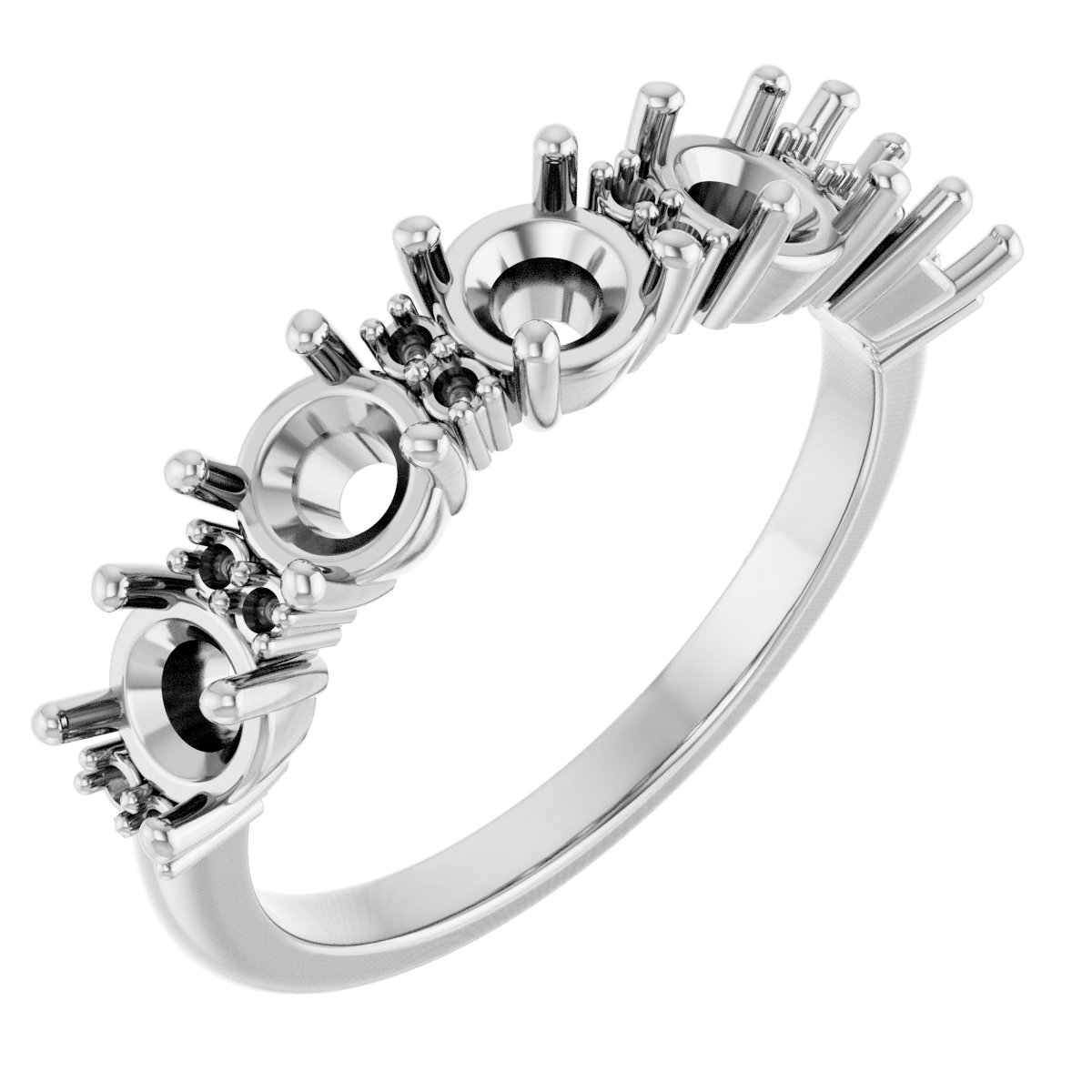 Accented Five-Stone Anniversary Band