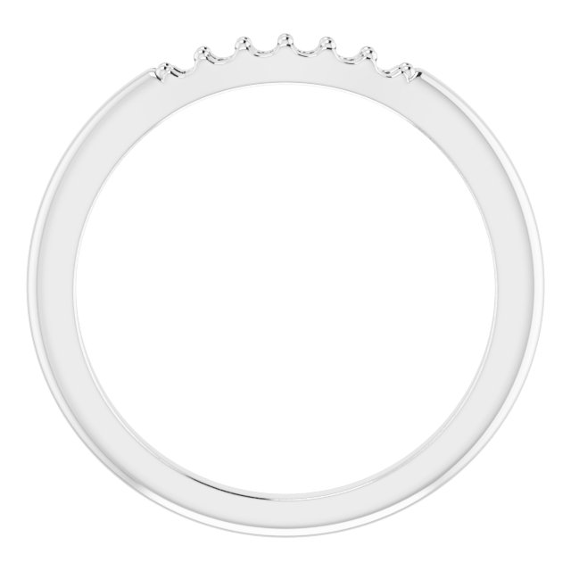Band Mounting for 5 mm Asscher Ring view 2