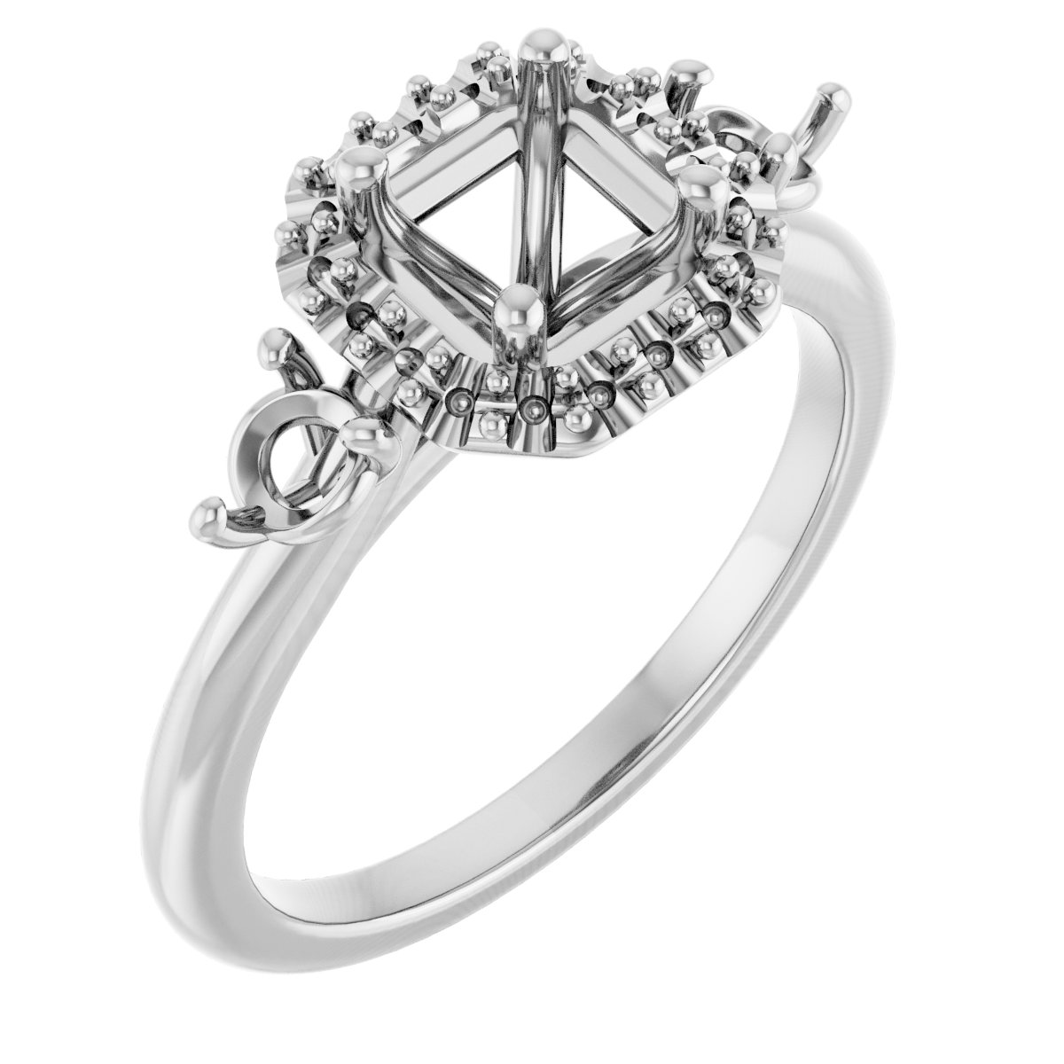Halo-Style Engagement Ring