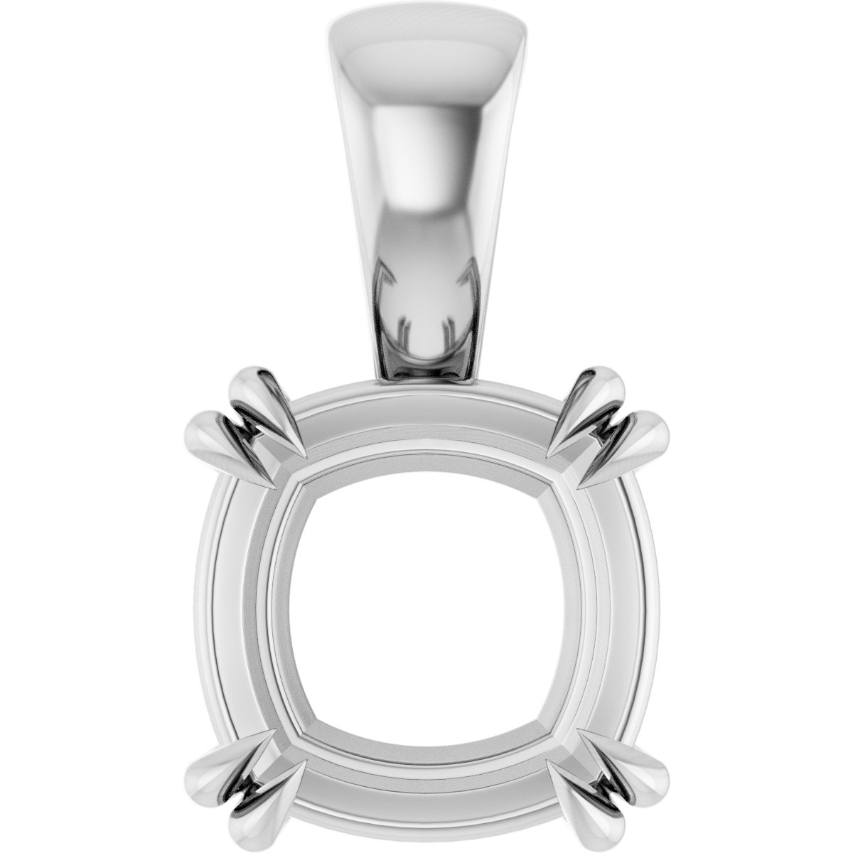 Double Claw-Prong Solitaire Pendant