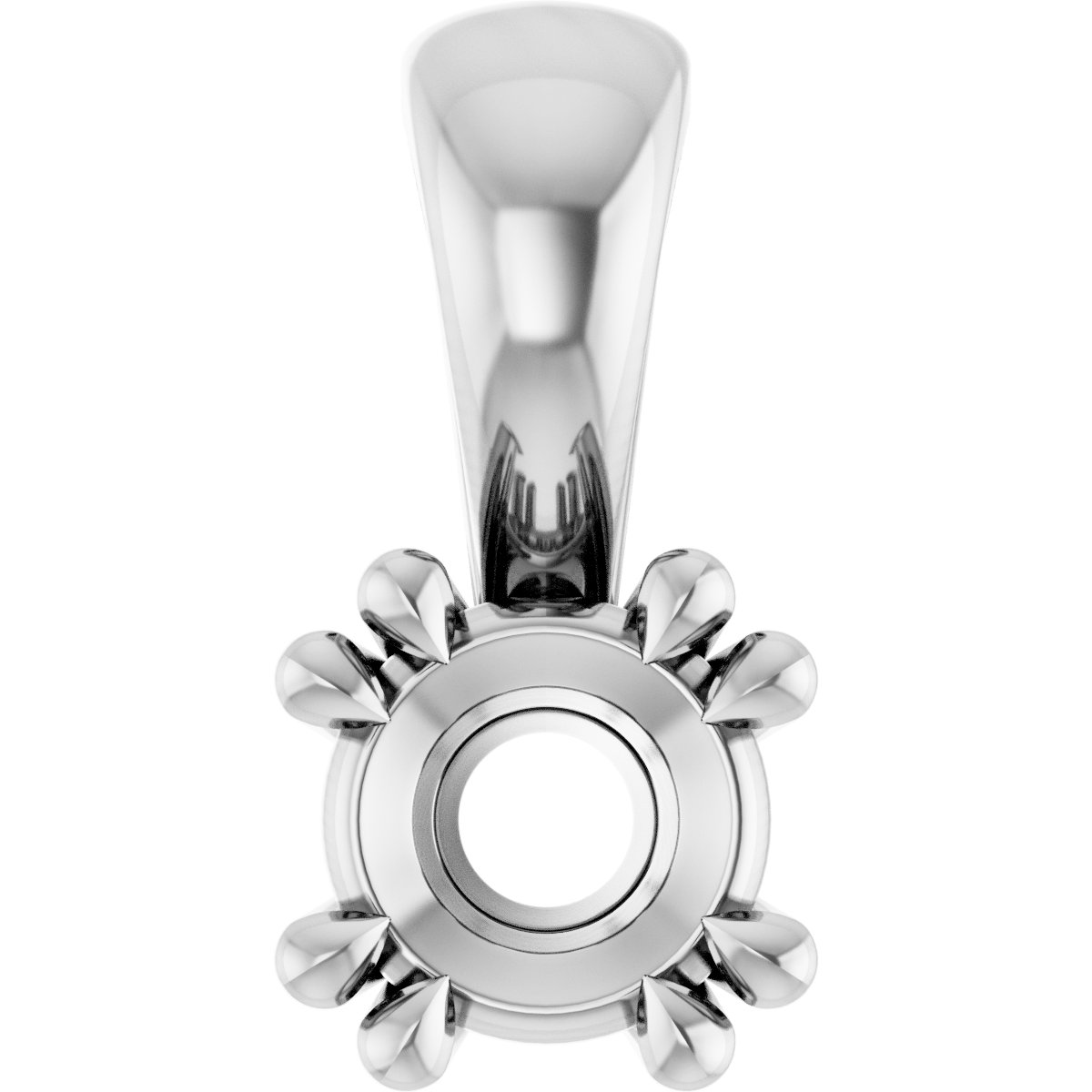 Double Claw-Prong Solitaire Pendant