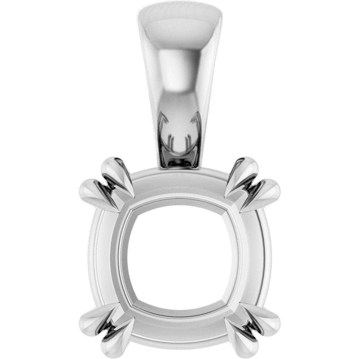 Double Claw-Prong Solitaire Pendant