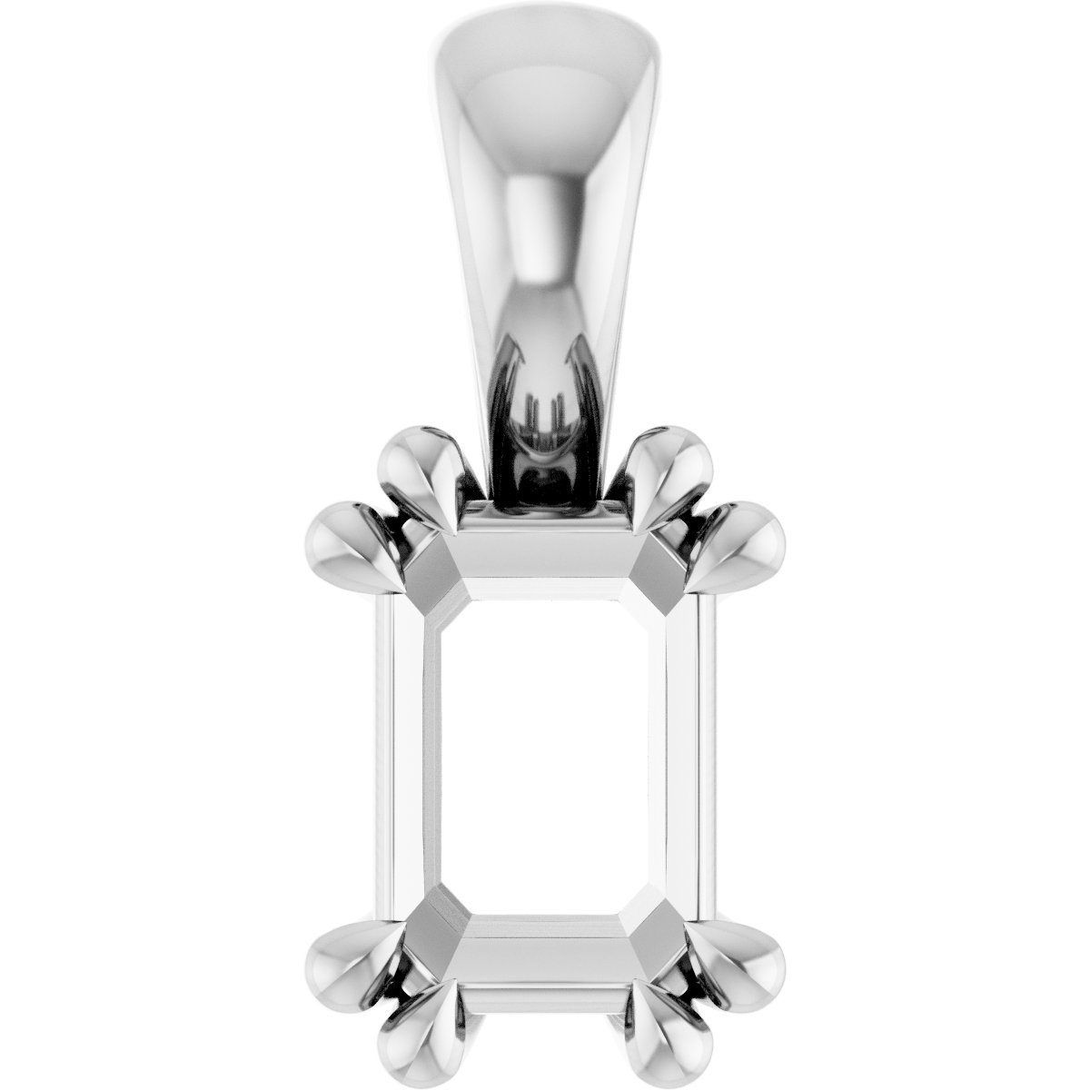 Double Claw-Prong Solitaire Pendant