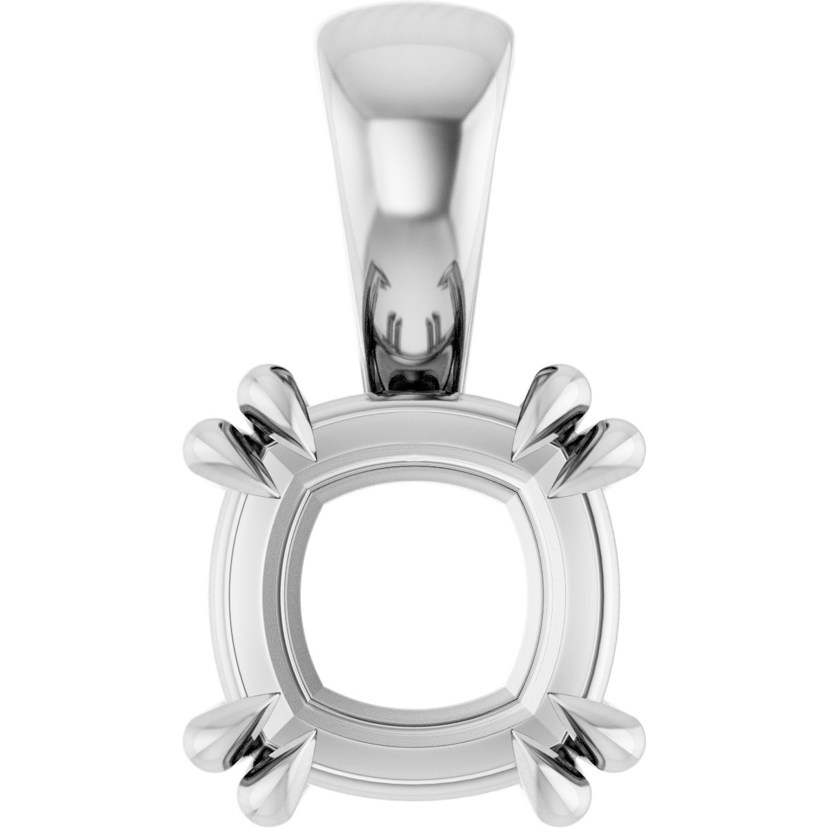 Double Claw-Prong Solitaire Pendant