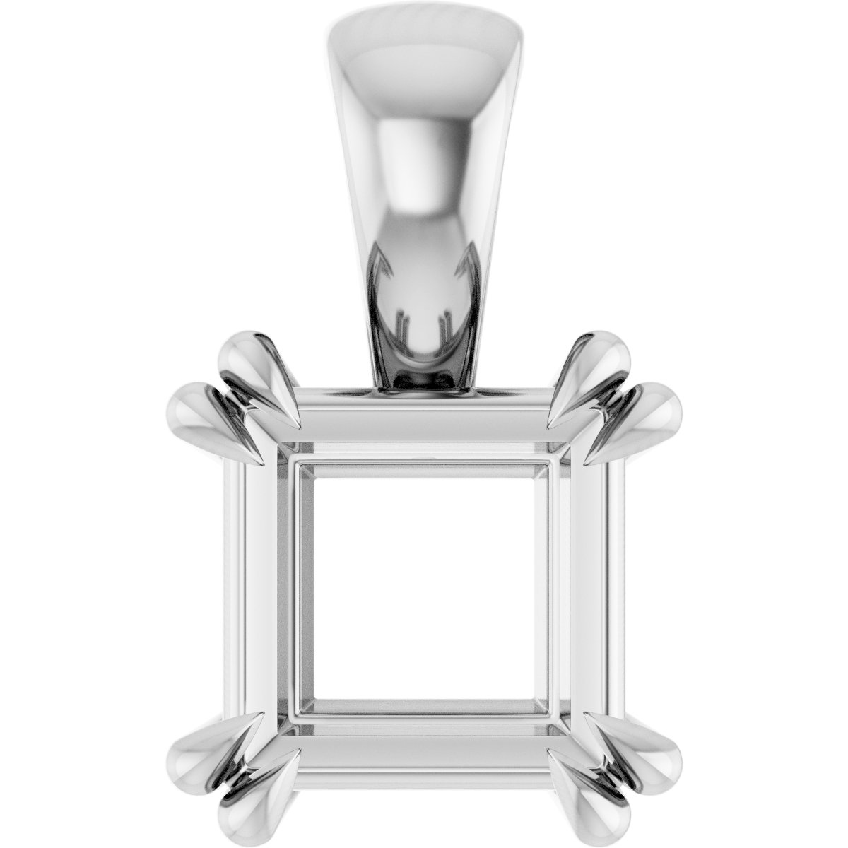 Double Claw-Prong Solitaire Pendant