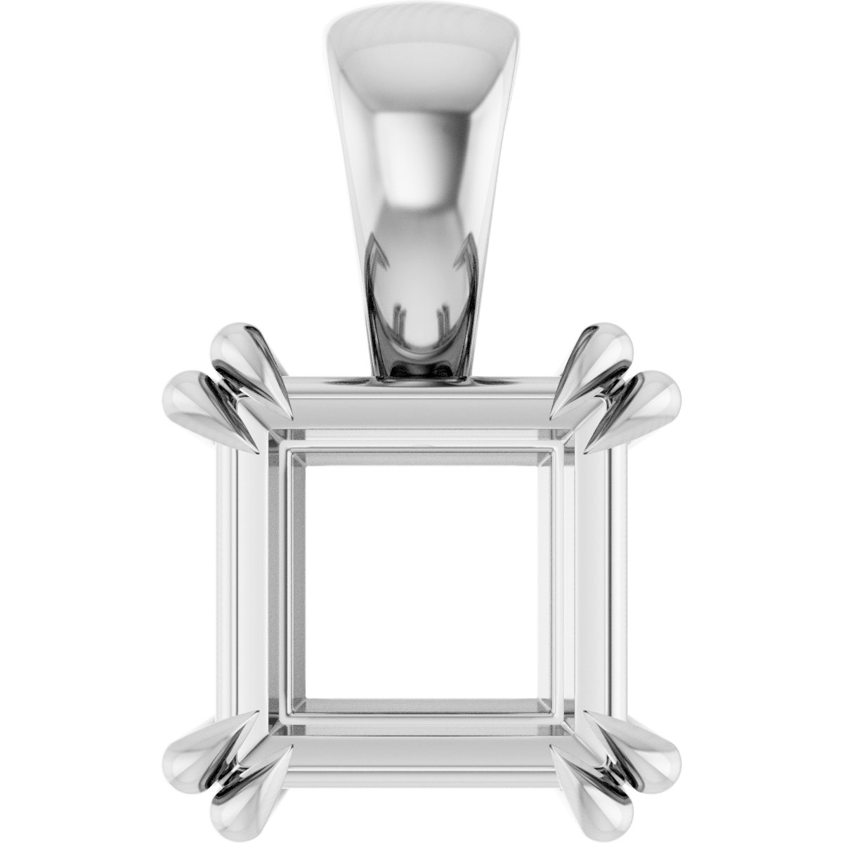 Double Claw-Prong Solitaire Pendant
