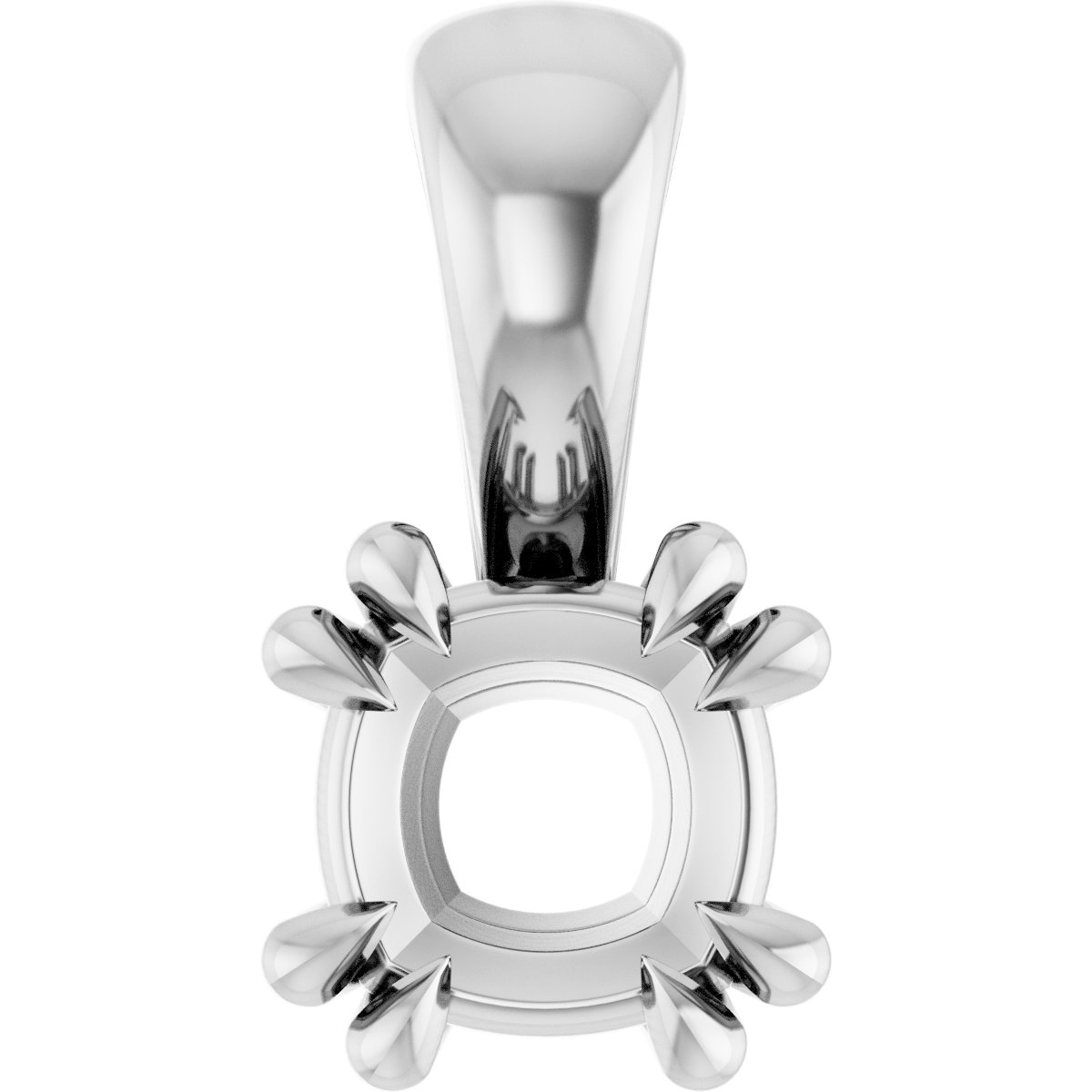 Double Claw-Prong Solitaire Pendant