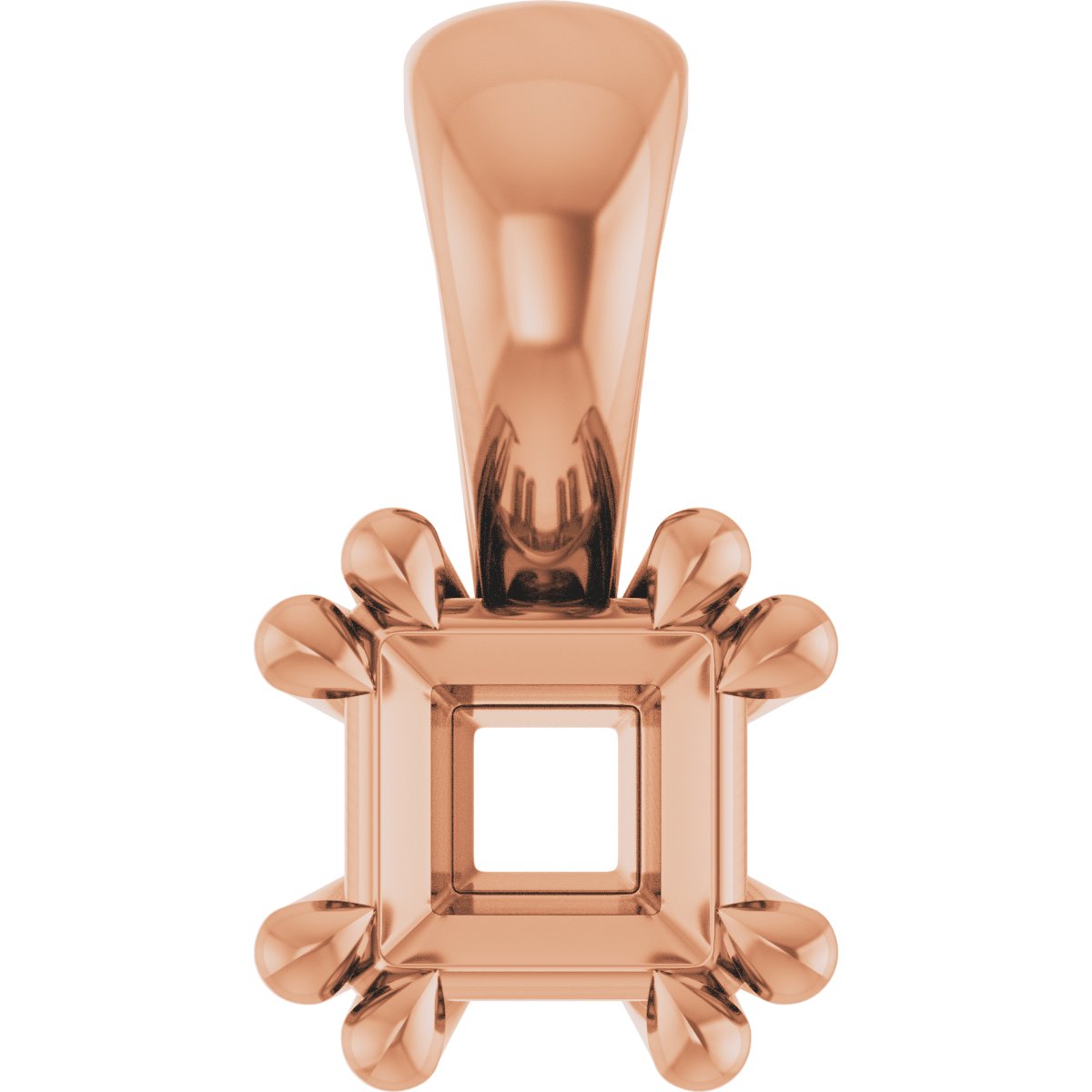 Double Claw-Prong Solitaire Pendant