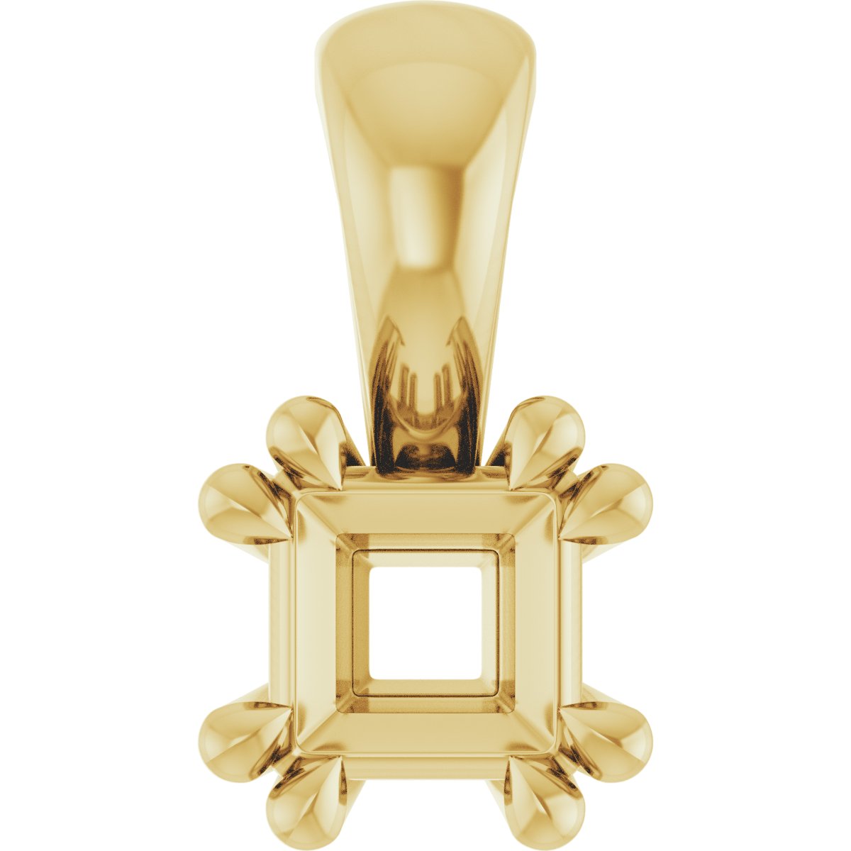 Double Claw-Prong Solitaire Pendant