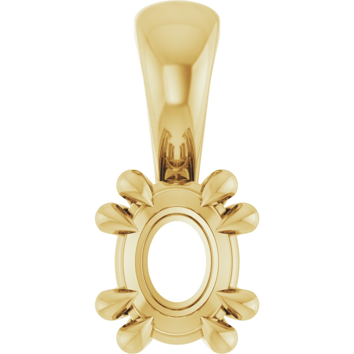 Double Claw-Prong Solitaire Pendant