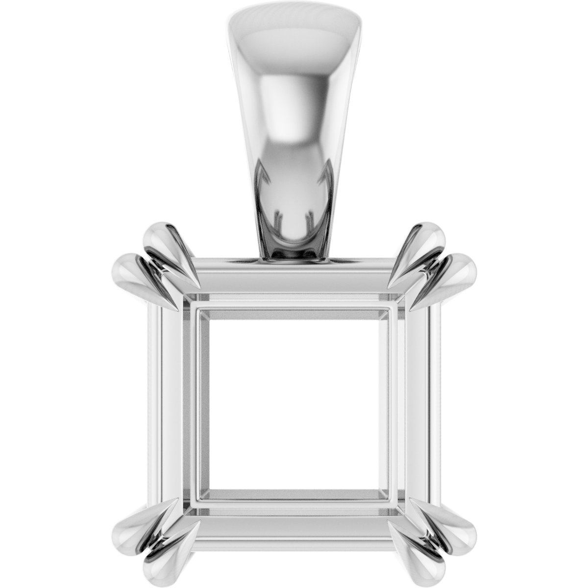 Double Claw-Prong Solitaire Pendant