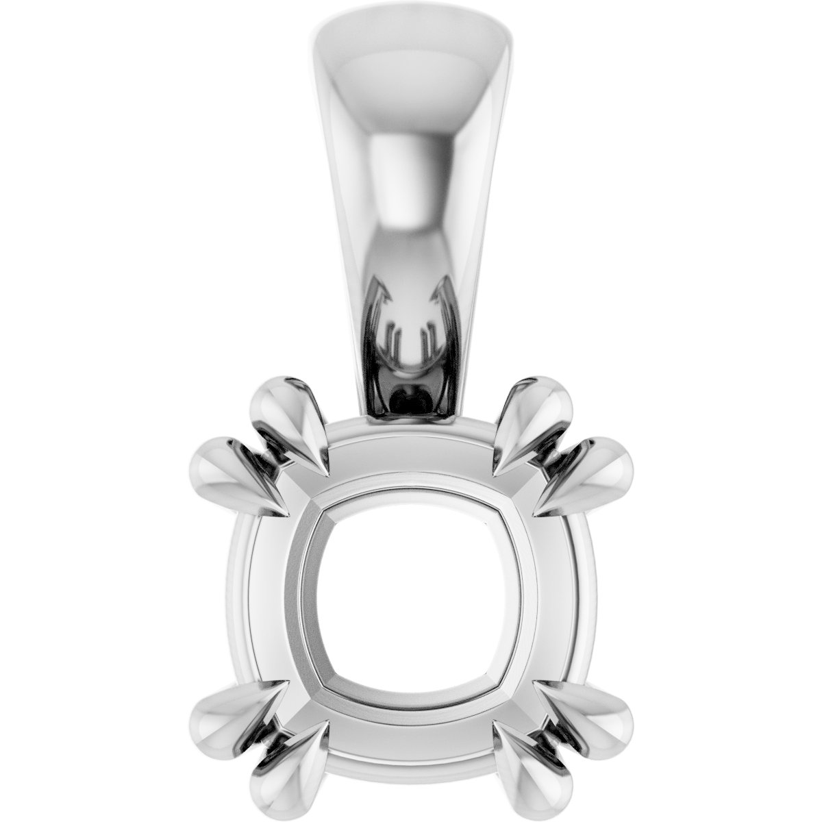 Double Claw-Prong Solitaire Pendant