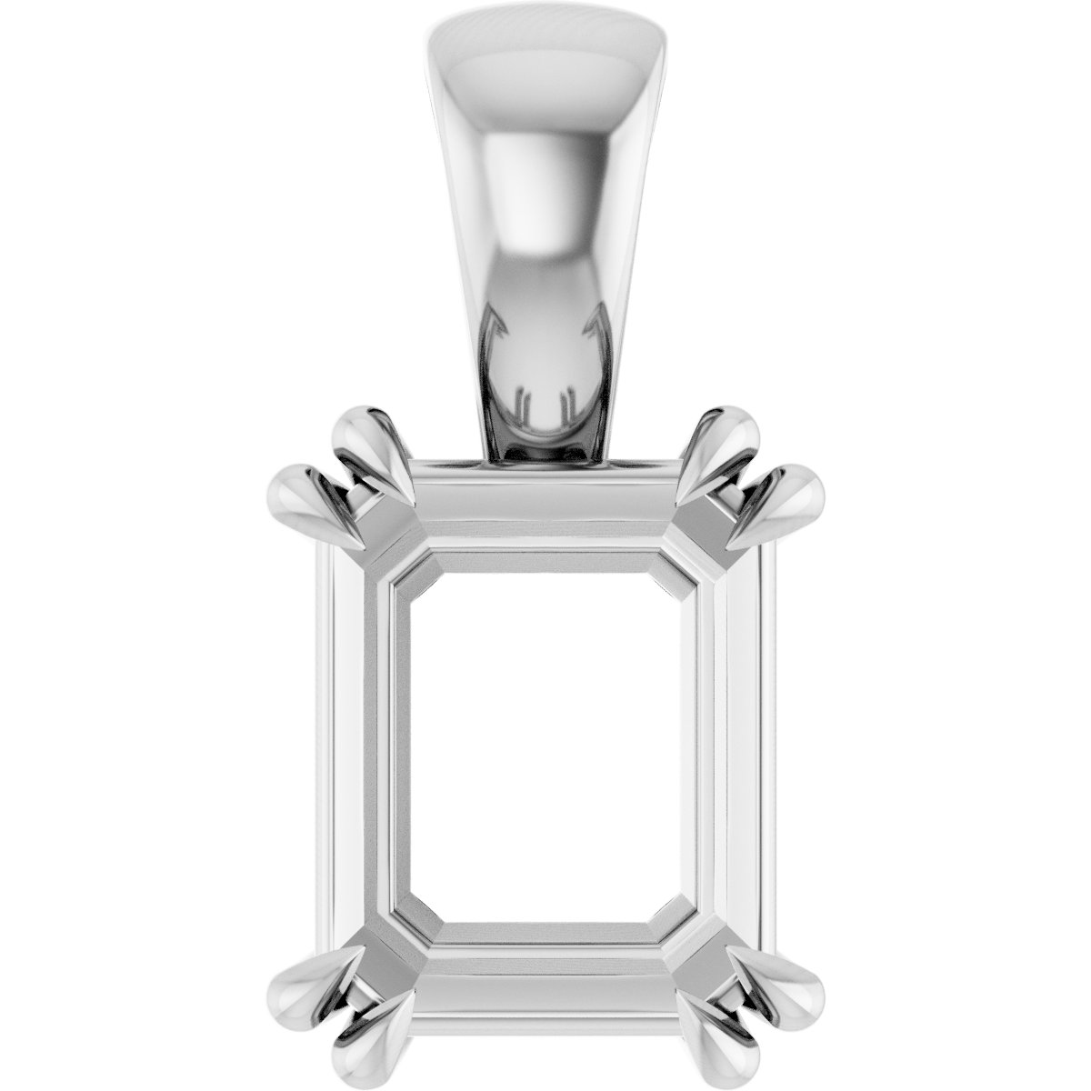 Double Claw-Prong Solitaire Pendant