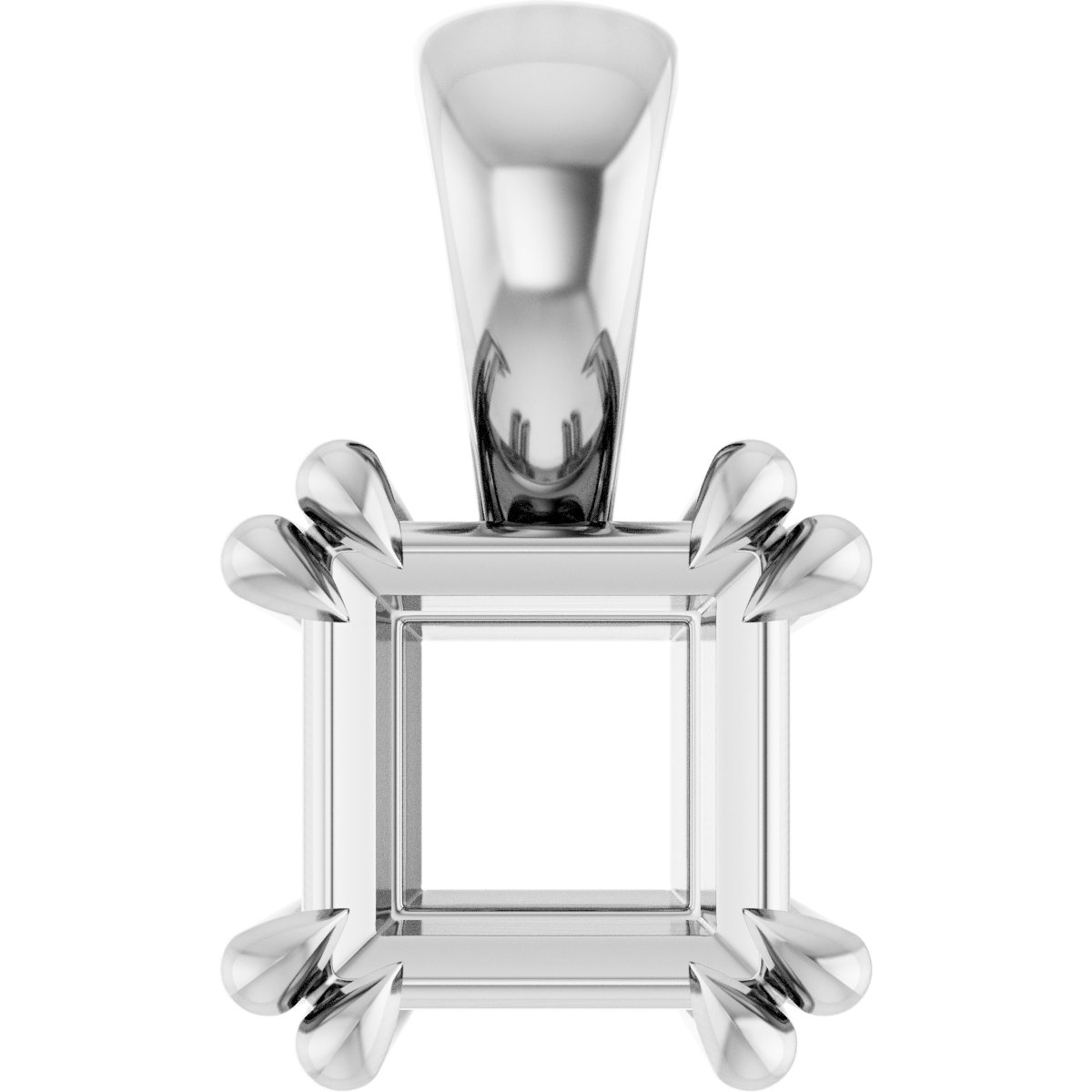 Double Claw-Prong Solitaire Pendant