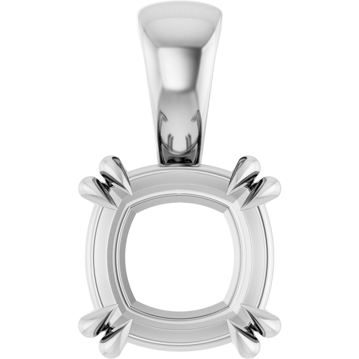 Double Claw-Prong Solitaire Pendant