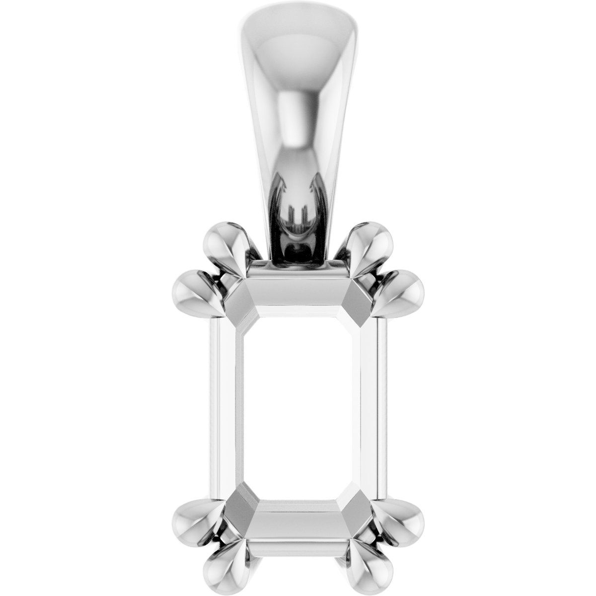 Double Claw-Prong Solitaire Pendant