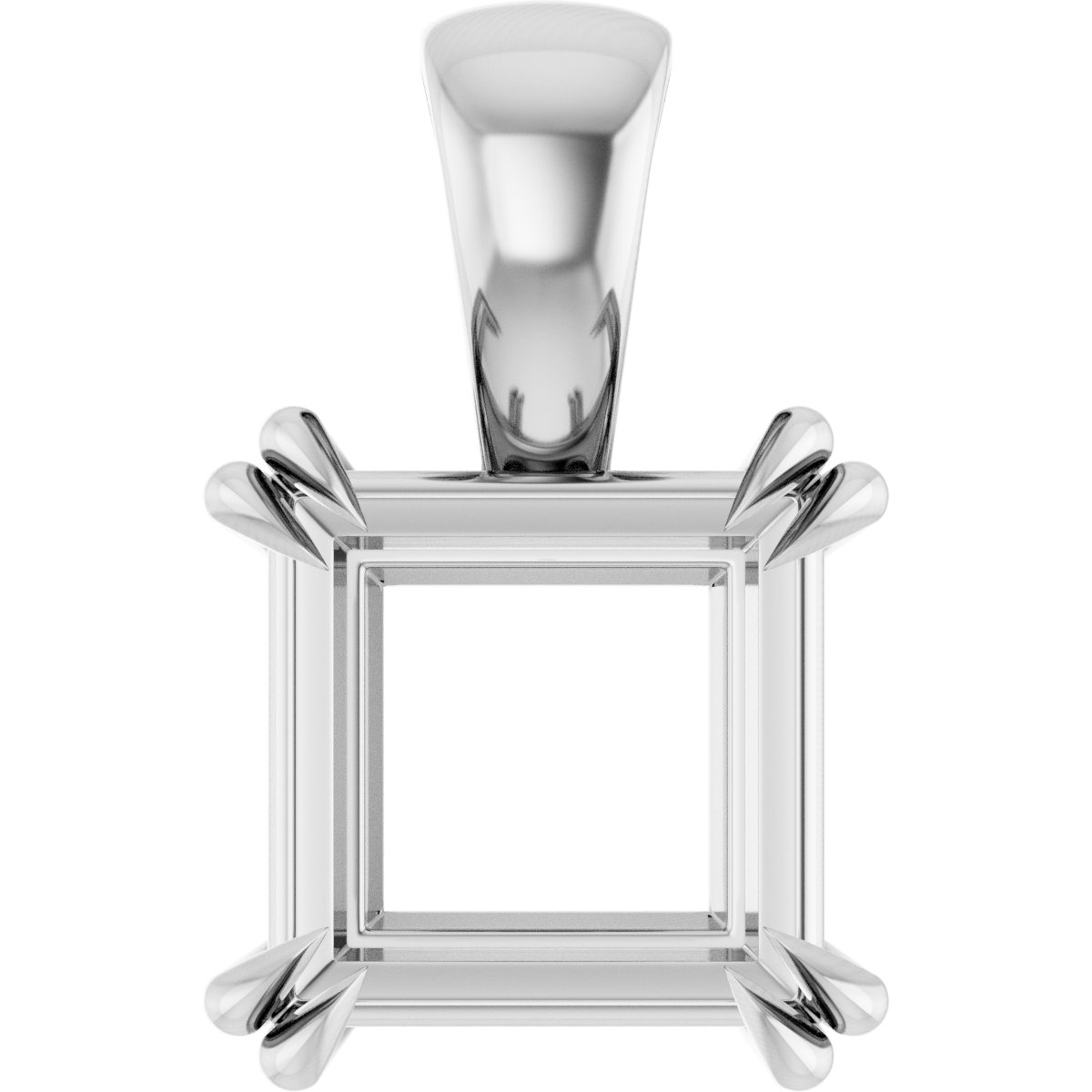 Double Claw-Prong Solitaire Pendant
