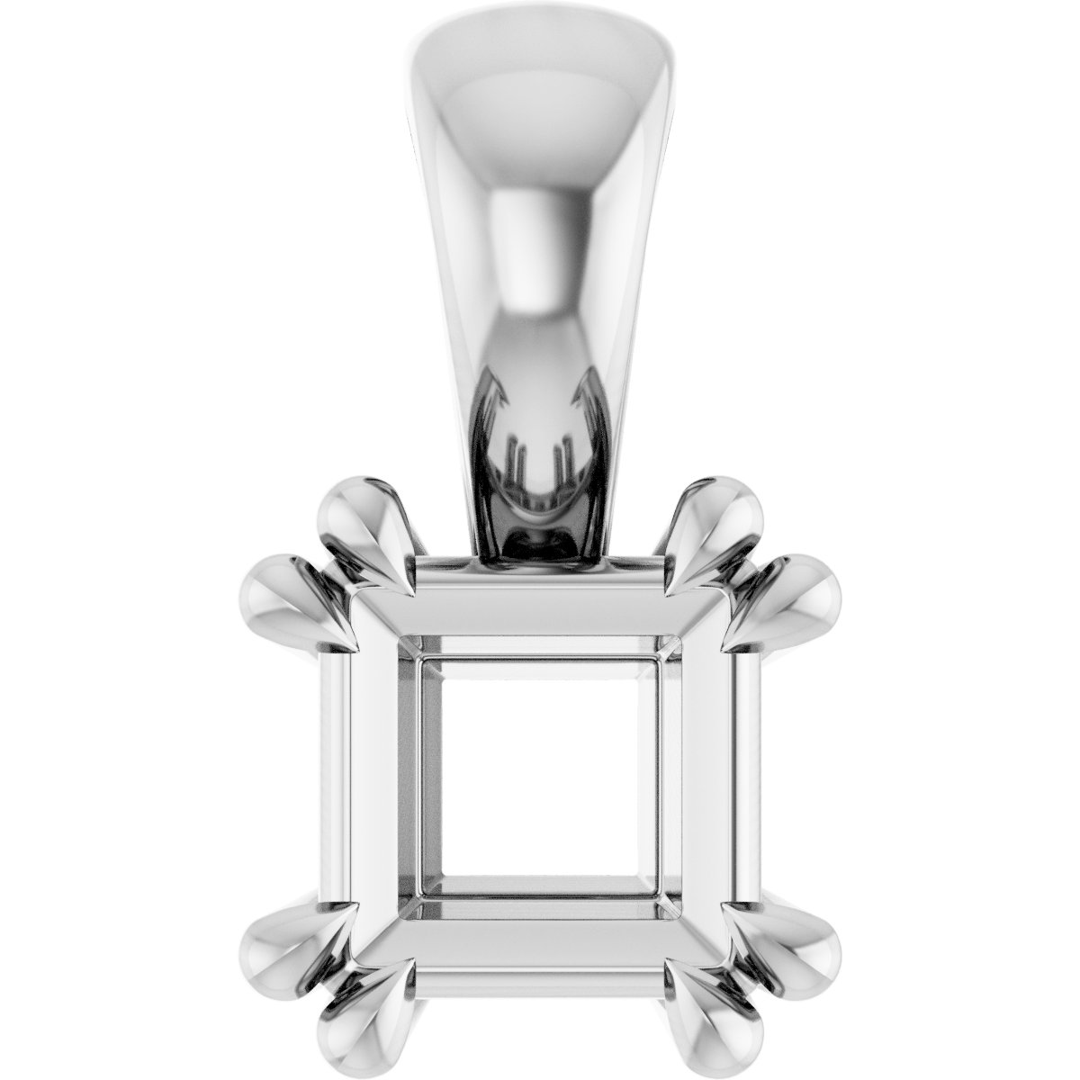Double Claw-Prong Solitaire Pendant