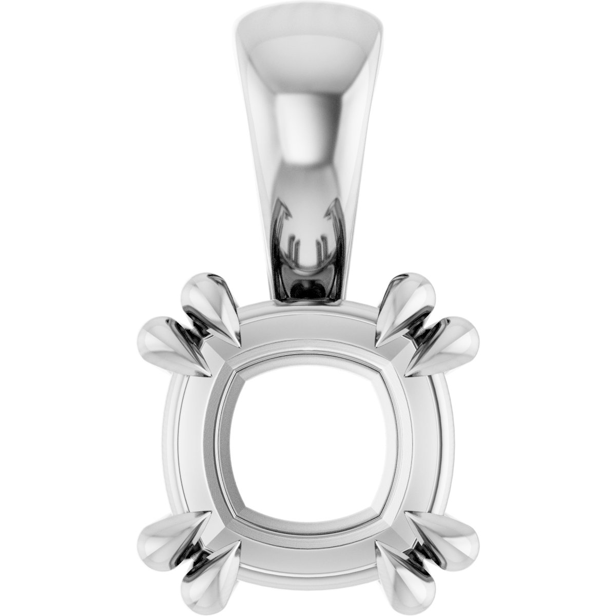 Double Claw-Prong Solitaire Pendant