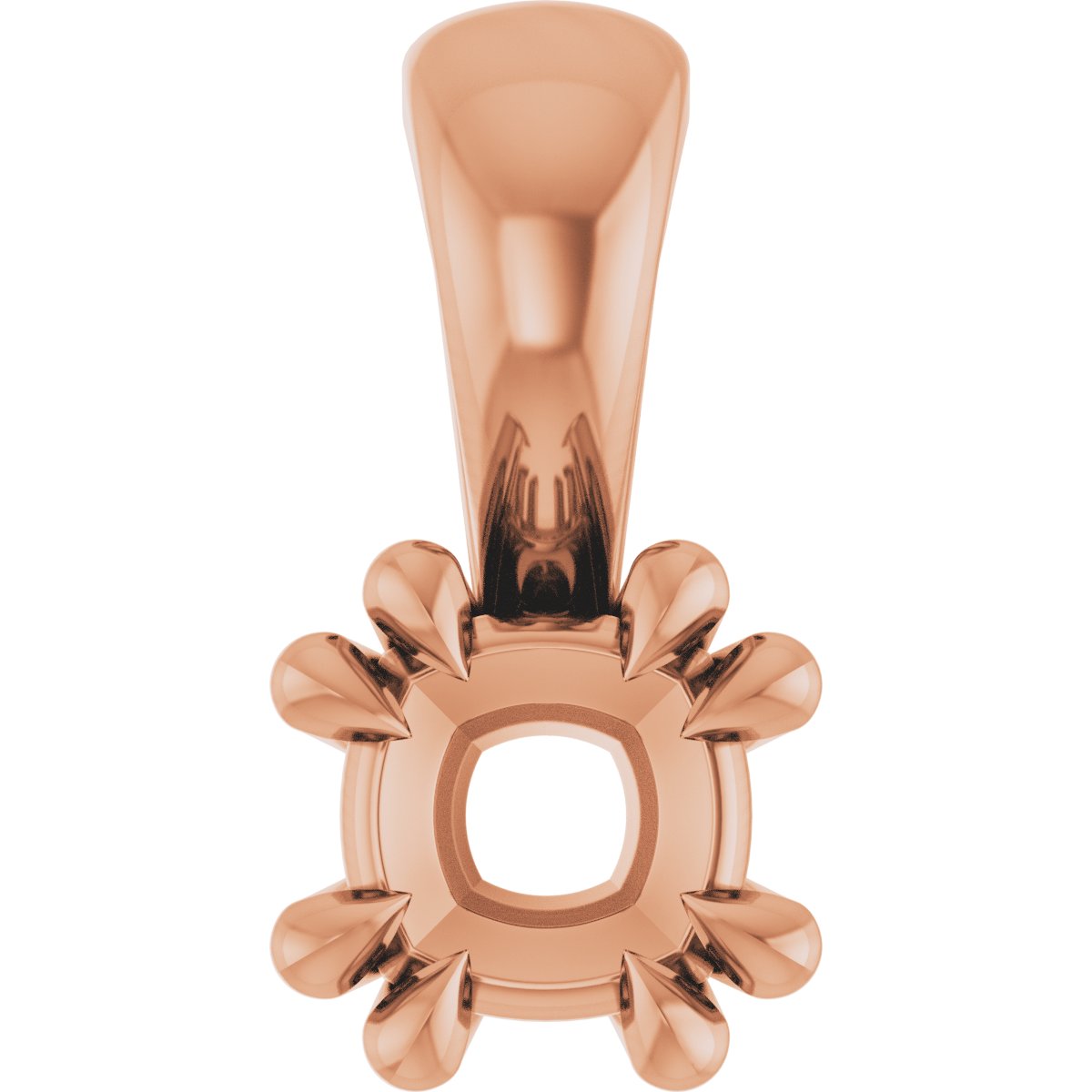 Double Claw-Prong Solitaire Pendant