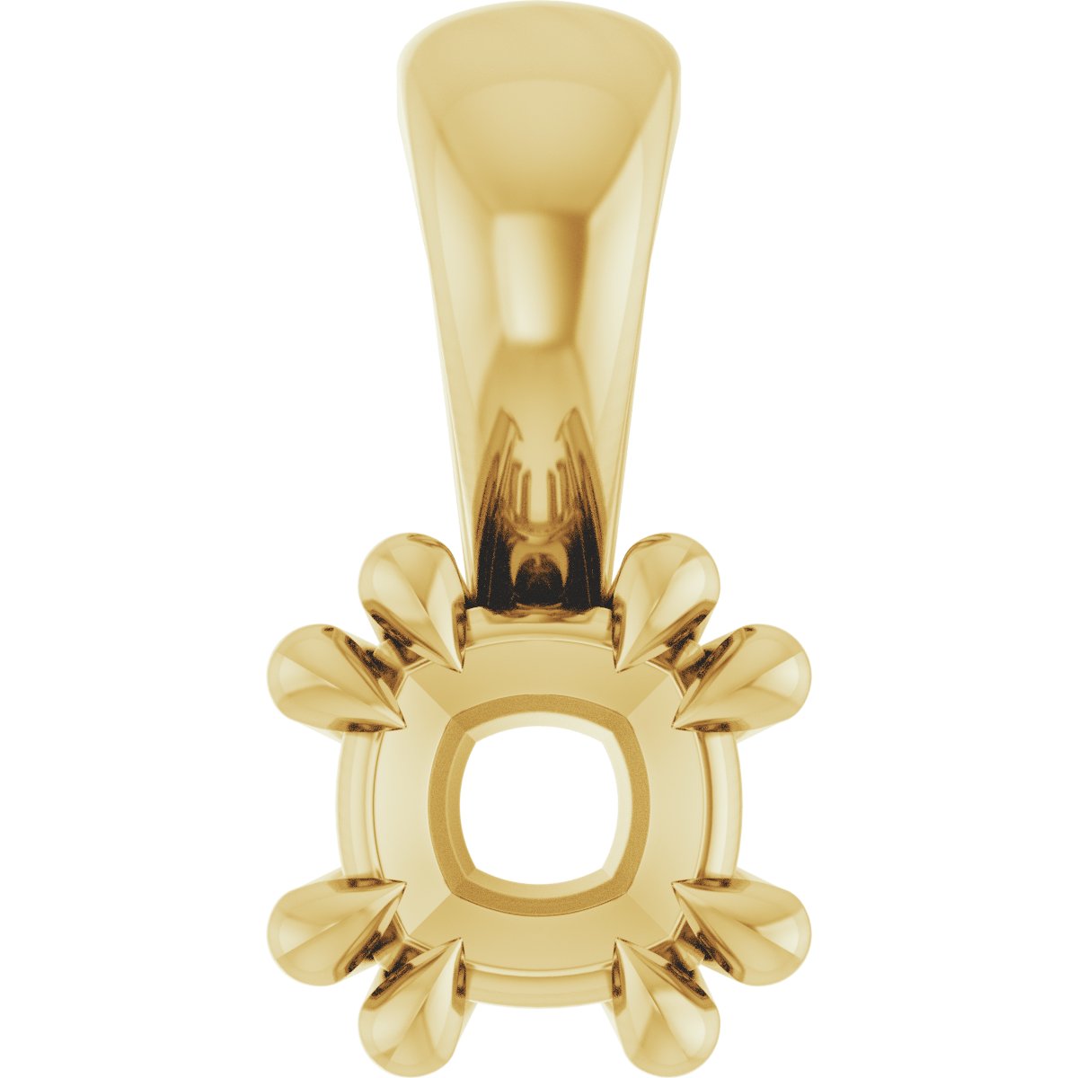 Double Claw-Prong Solitaire Pendant