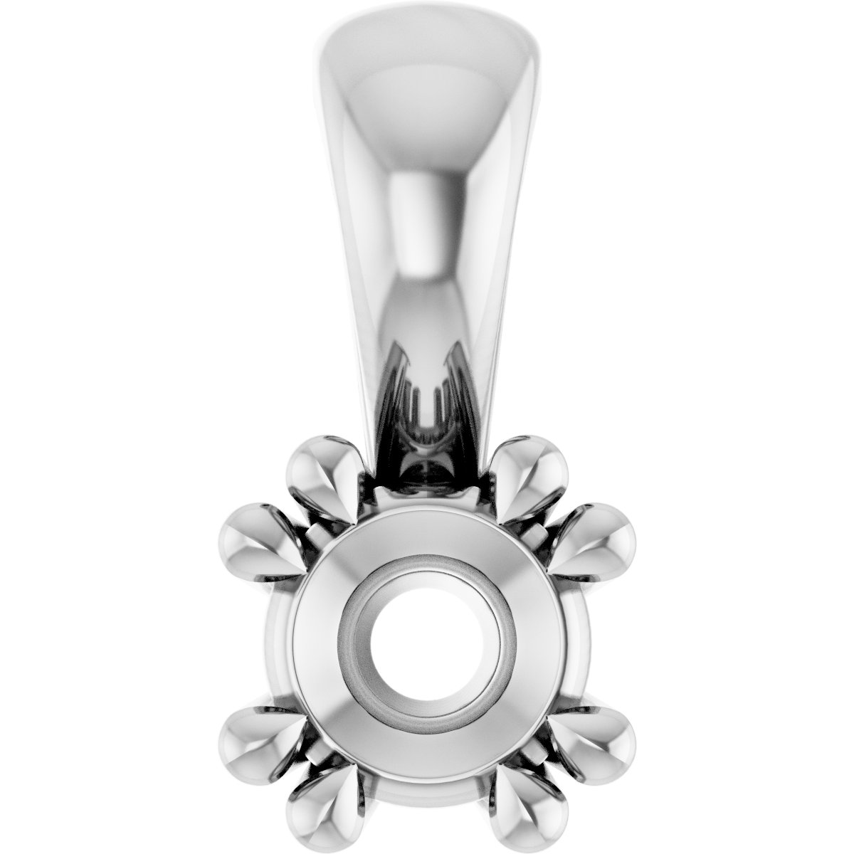 Double Claw-Prong Solitaire Pendant