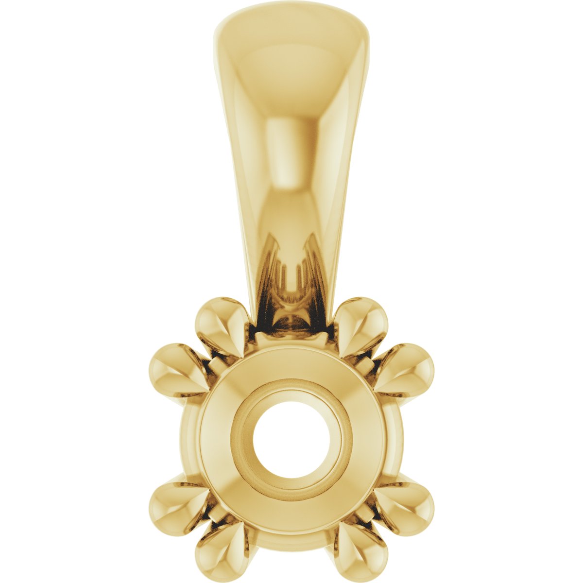Double Claw-Prong Solitaire Pendant