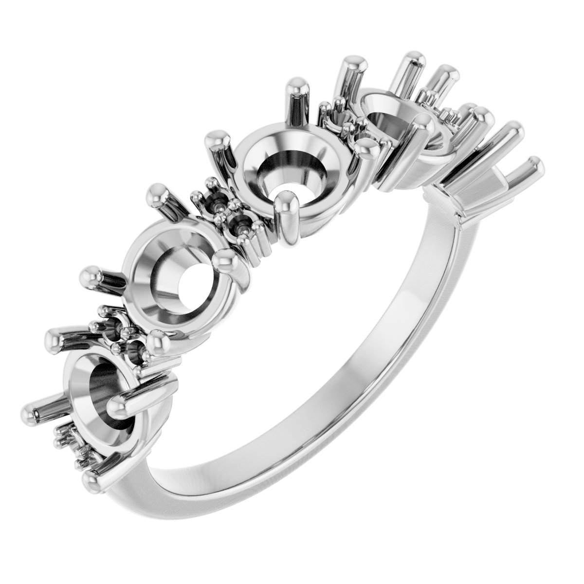 Accented Five-Stone Anniversary Band