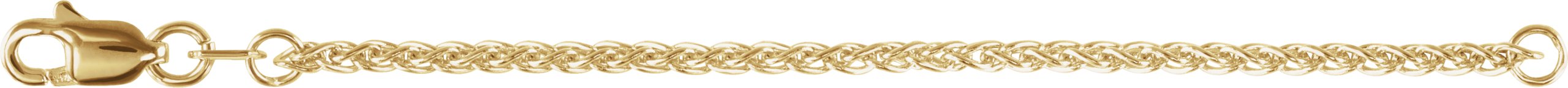 14K Yellow Gold 1.65 mm Wheat 3