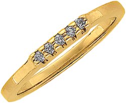 14K Yellow .10 CTW Diamond Anniversary Band Ref 174802