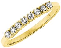 14K Yellow .17 CTW Diamond Anniversary Band Ref 138010