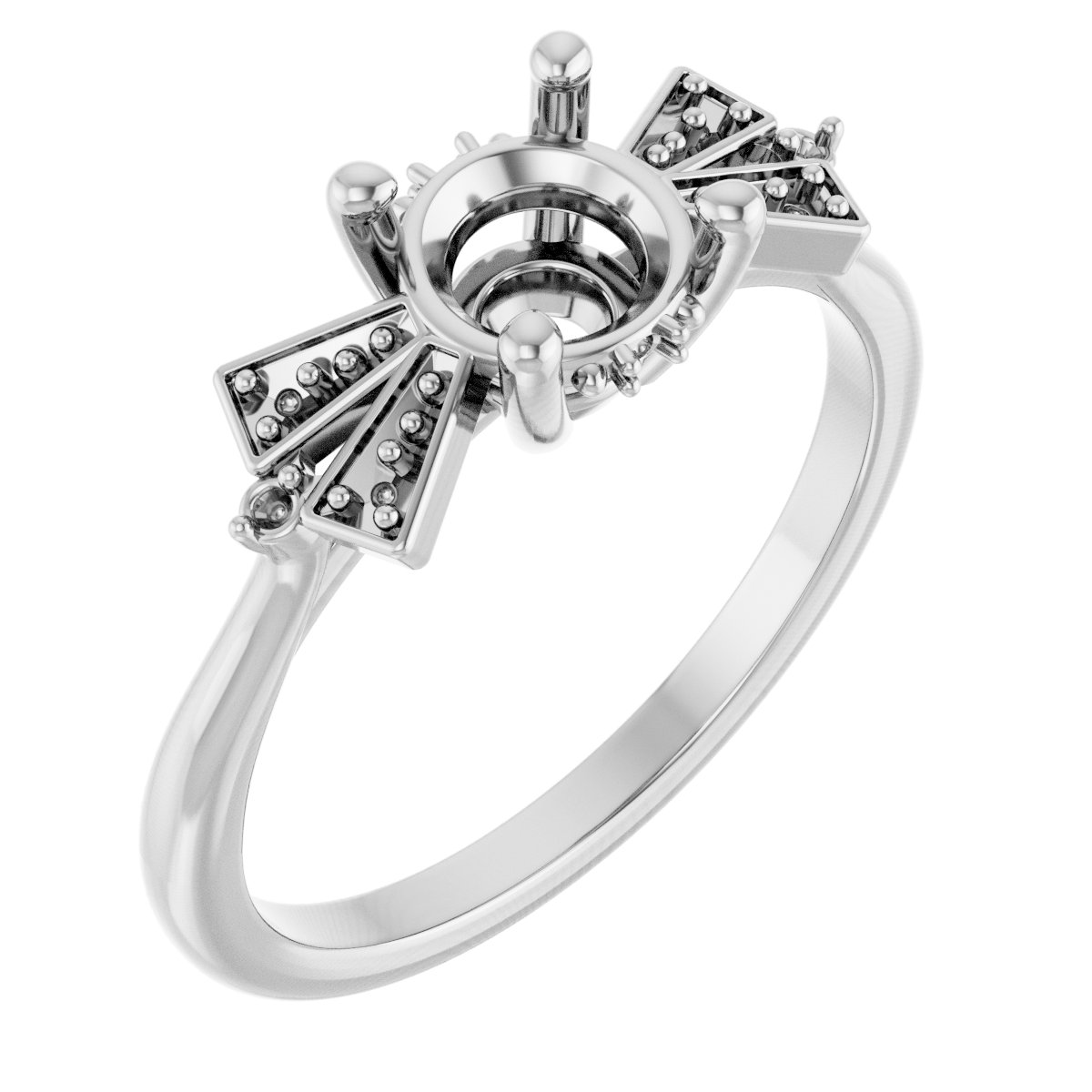 Accented Engagement Ring or Band