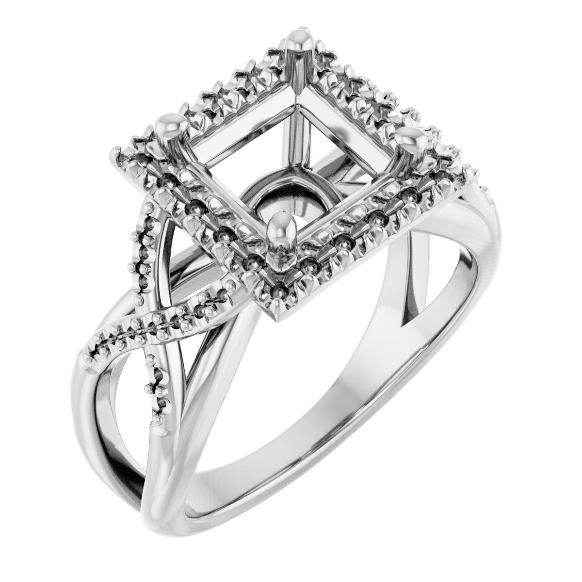 Halo-Style Engagement Ring