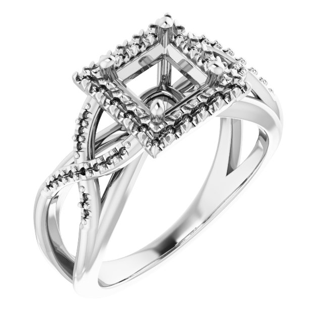 Halo-Style Engagement Ring