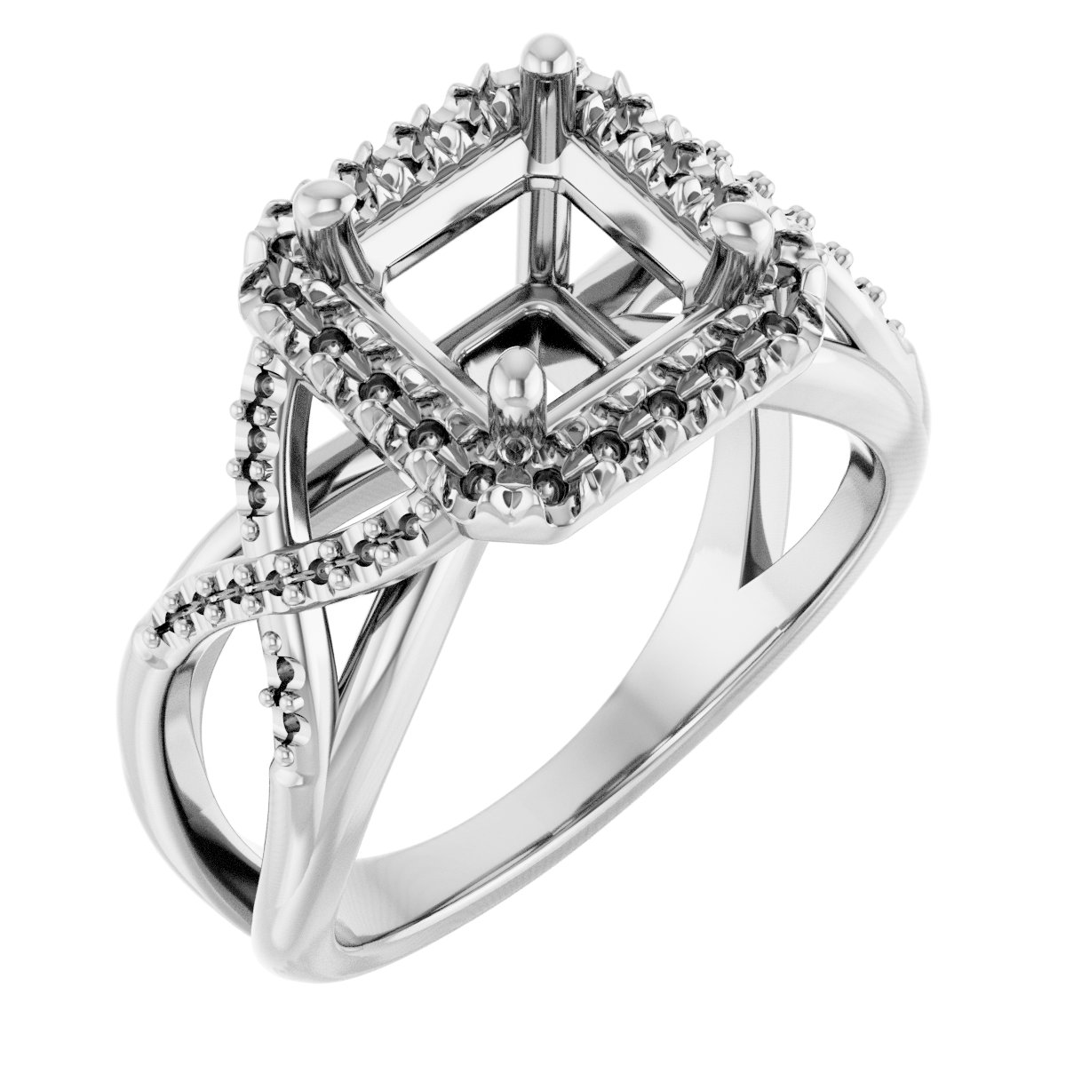 Halo-Style Engagement Ring