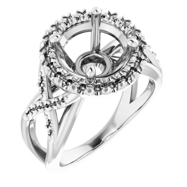 Halo-Style Engagement Ring