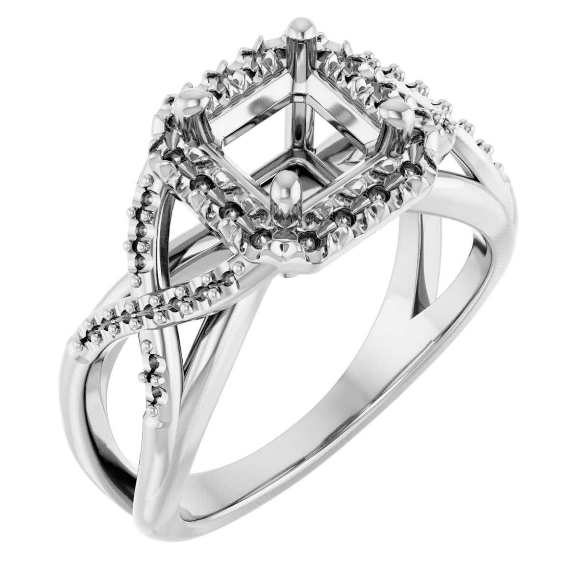 Halo-Style Engagement Ring