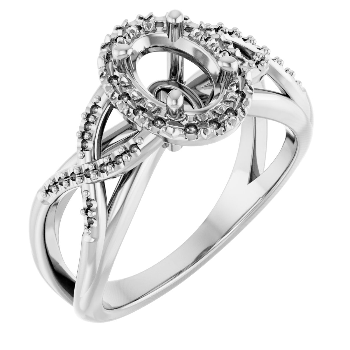 Halo-Style Engagement Ring