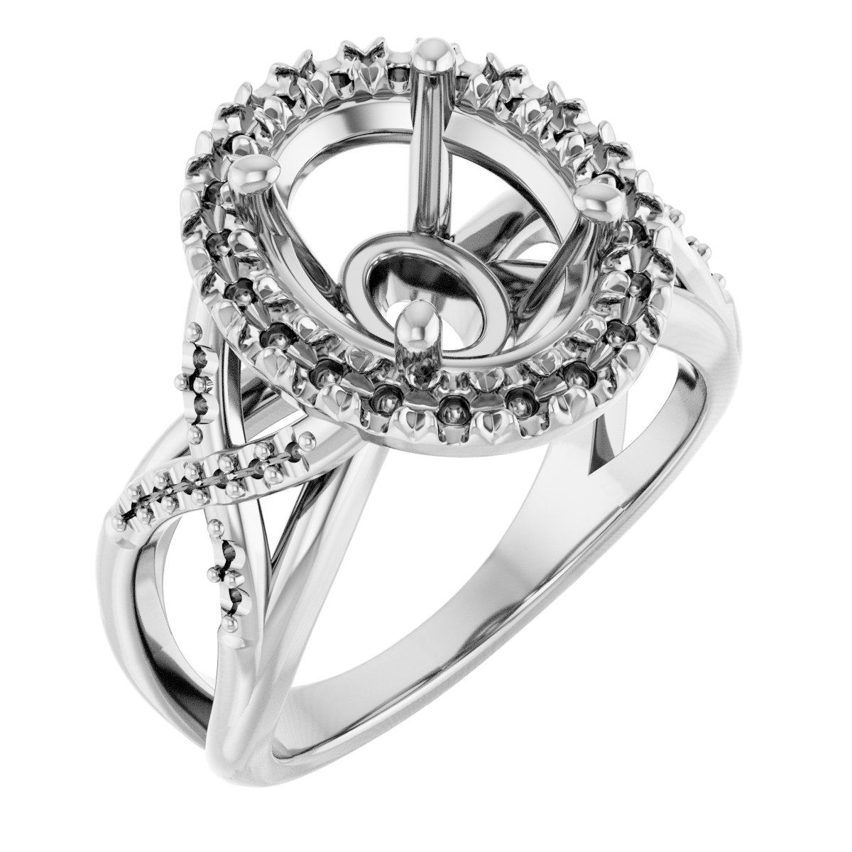 Halo-Style Engagement Ring